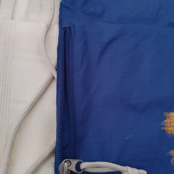 American Eagle Vintage Spring Break '07 Blue Drawstring Backpack - Picture 4 of 7